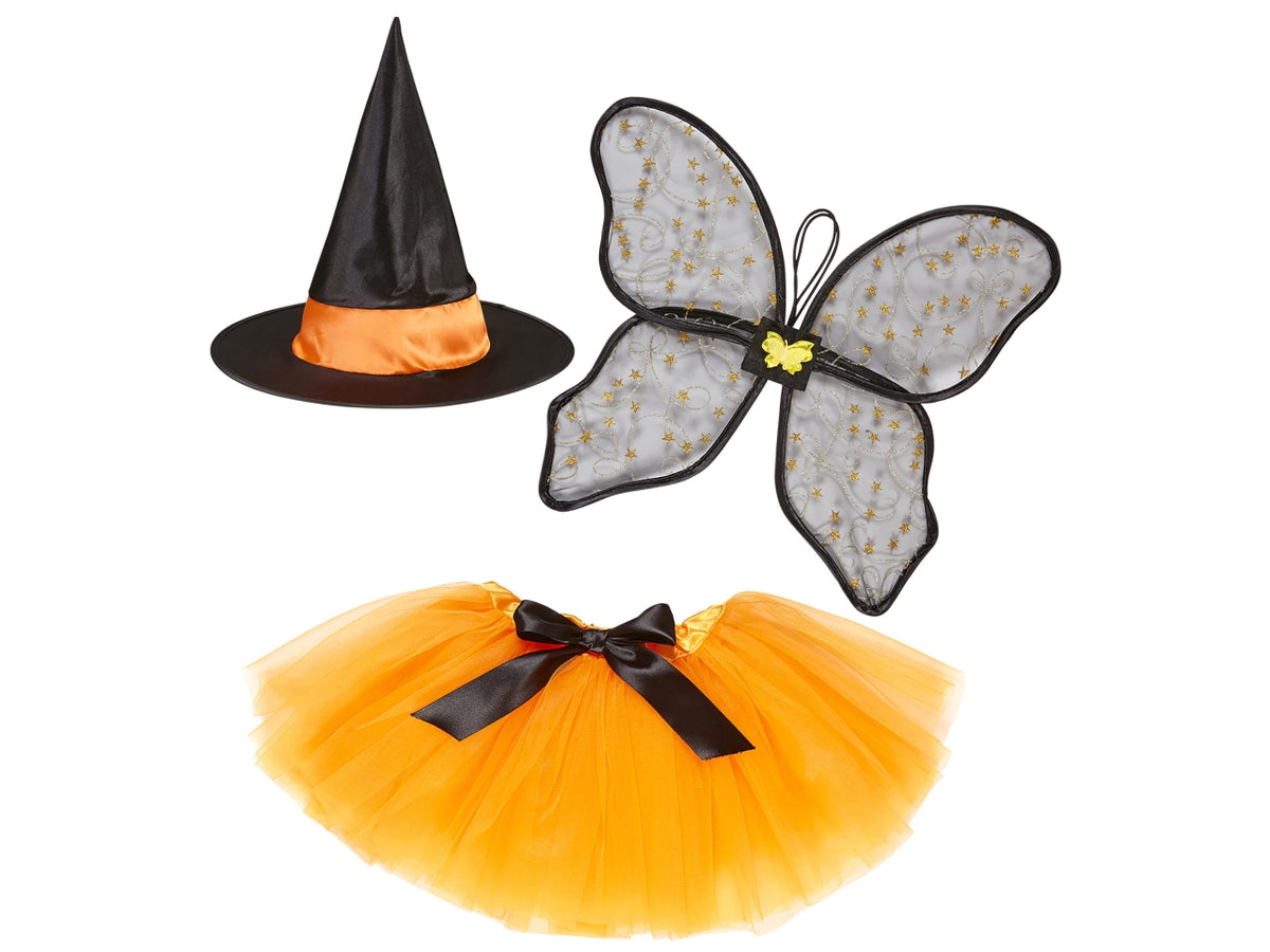 Costume fatina strega tutu, ali e cappello