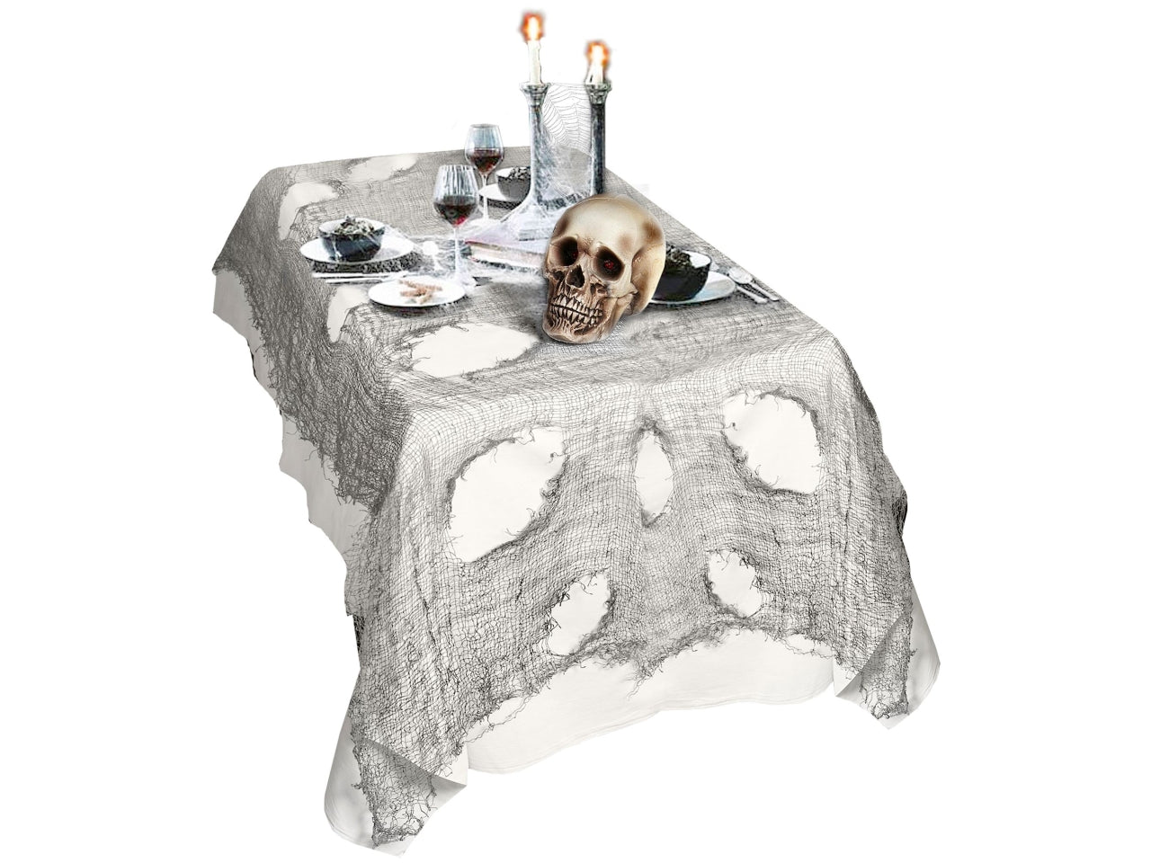 Tessuto decorativo horror grigio 60x300cm