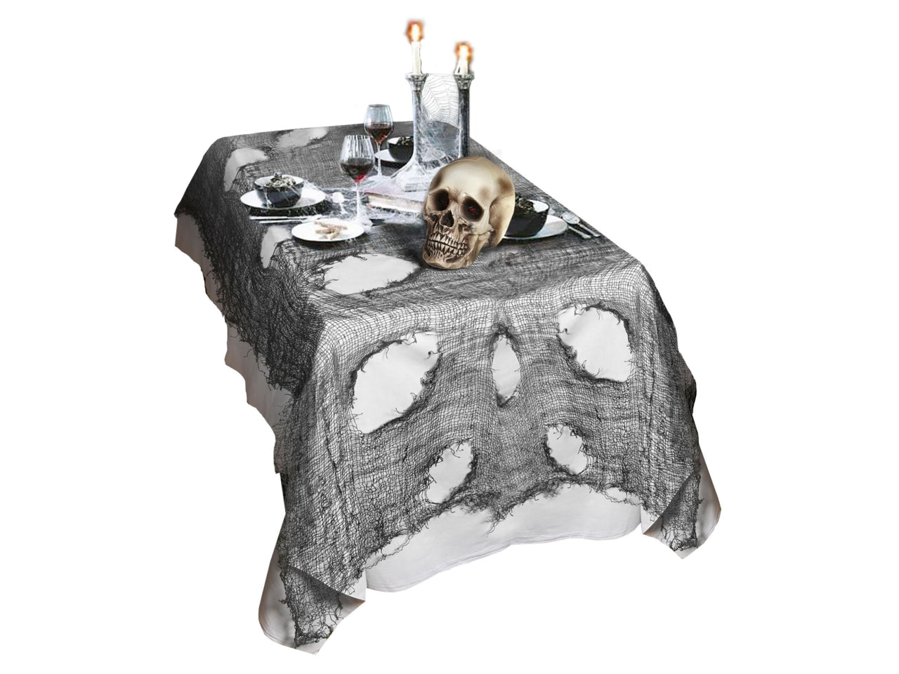 Tessuto decorativo horror nero 60x300cm