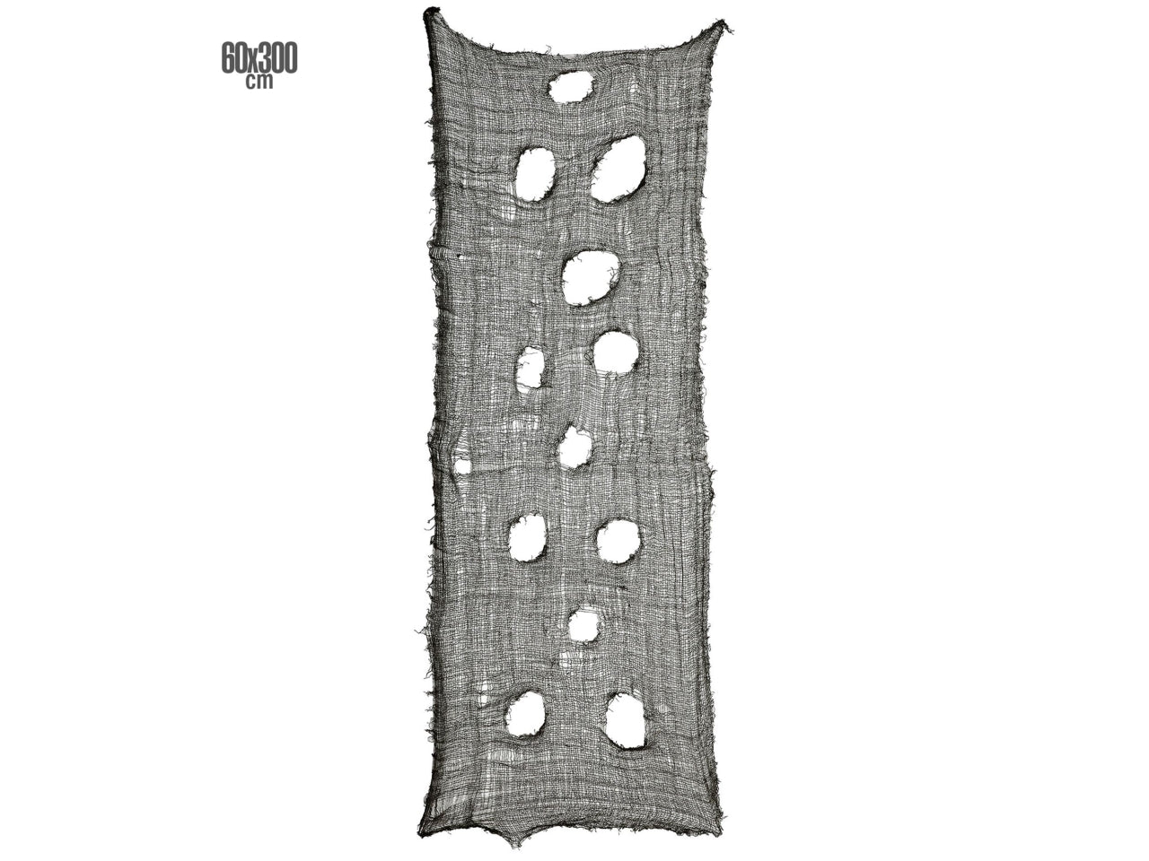 Tessuto decorativo horror nero 60x300cm