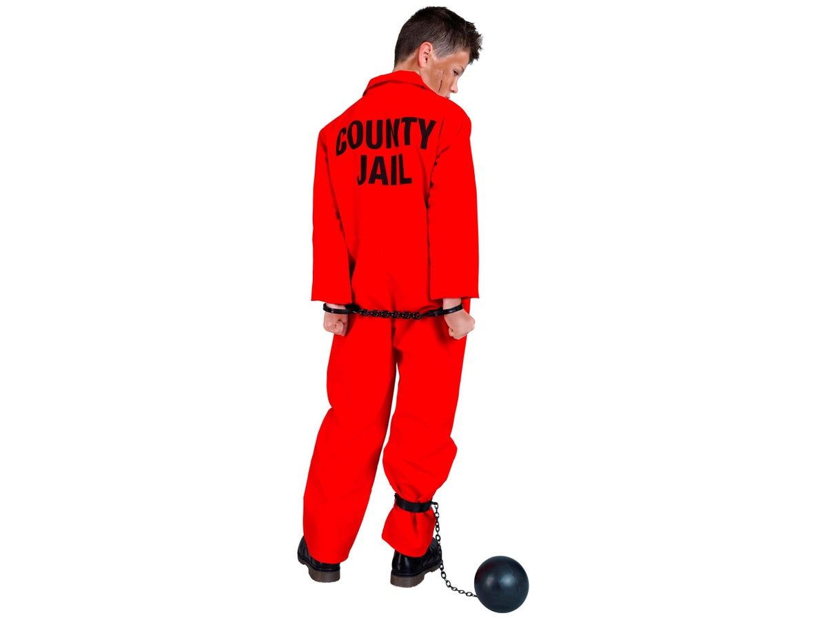 Costume carcerato 140cm 8-10anni