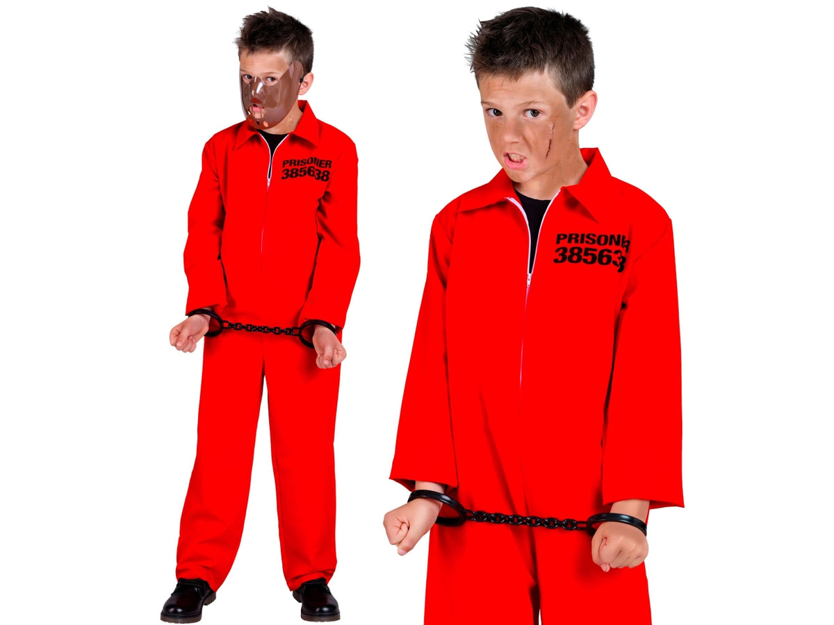 Costume carcerato 140cm 8-10anni