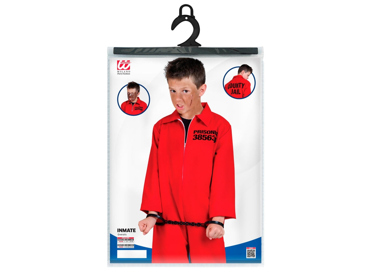 Costume carcerato 164cm 14-16anni