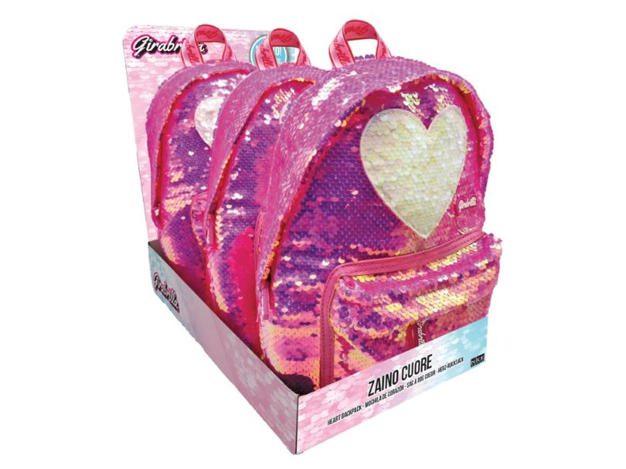 Girabrilla zainetto cuore con paiettes