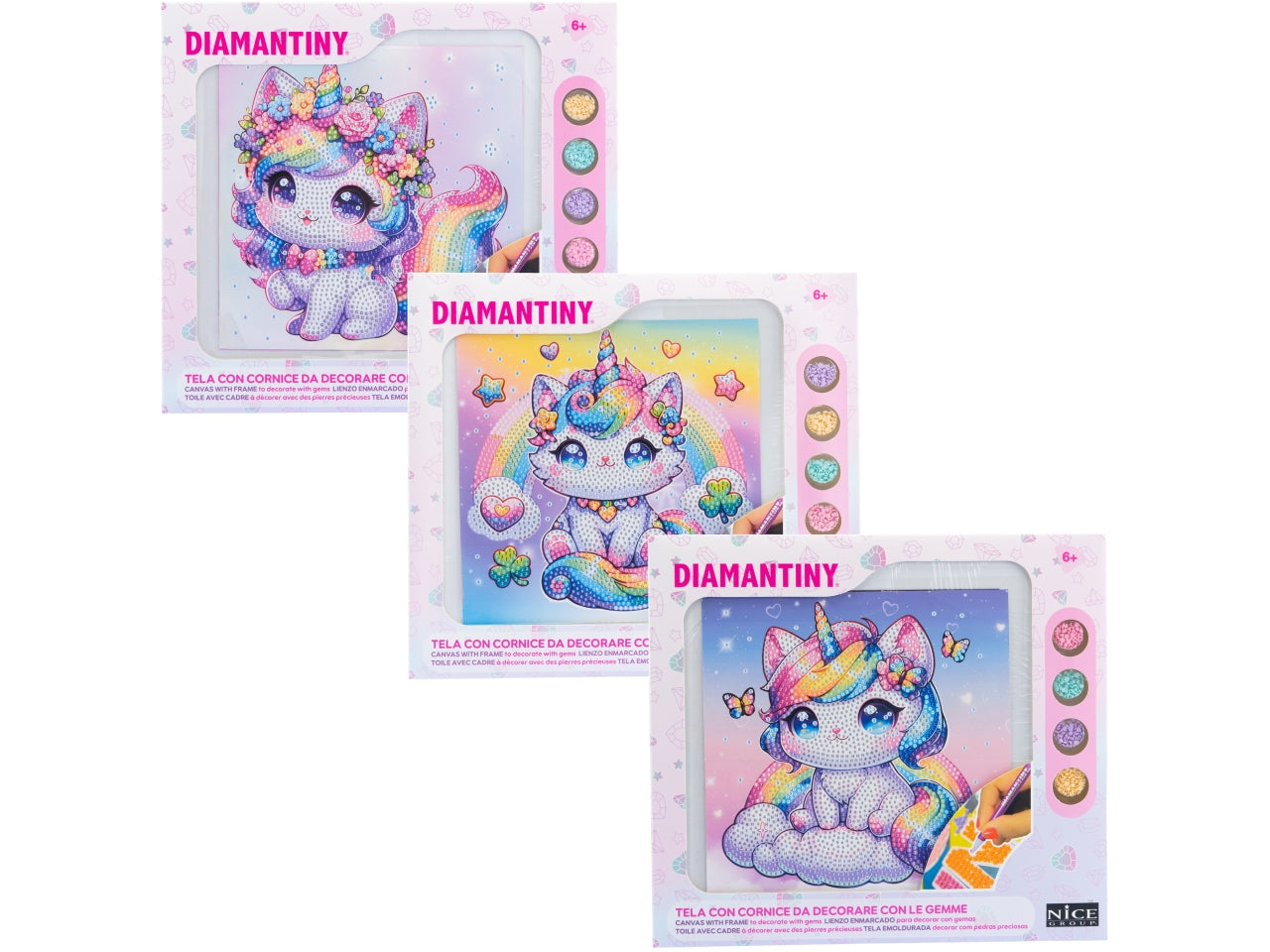 Diamantiny kawaii unicorn modelli assortiti