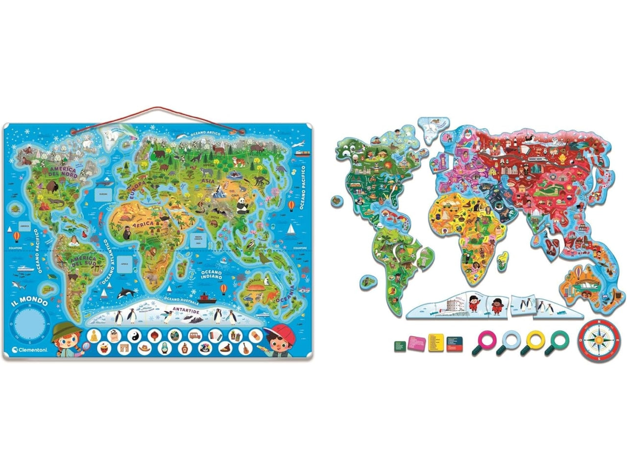 Sapientino Il mondo puzzle magnetico