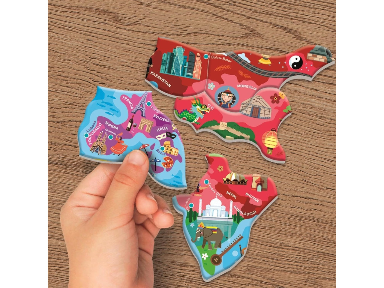 Sapientino Il mondo puzzle magnetico