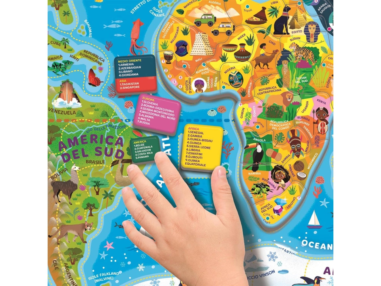 Sapientino Il mondo puzzle magnetico