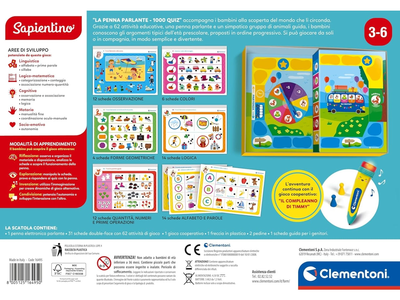 Sapientino La penna parlante 1000 quiz new