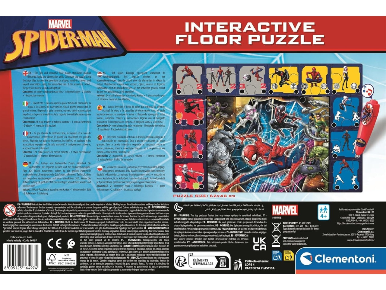 Clementoni interactive puzzle Spiderman
