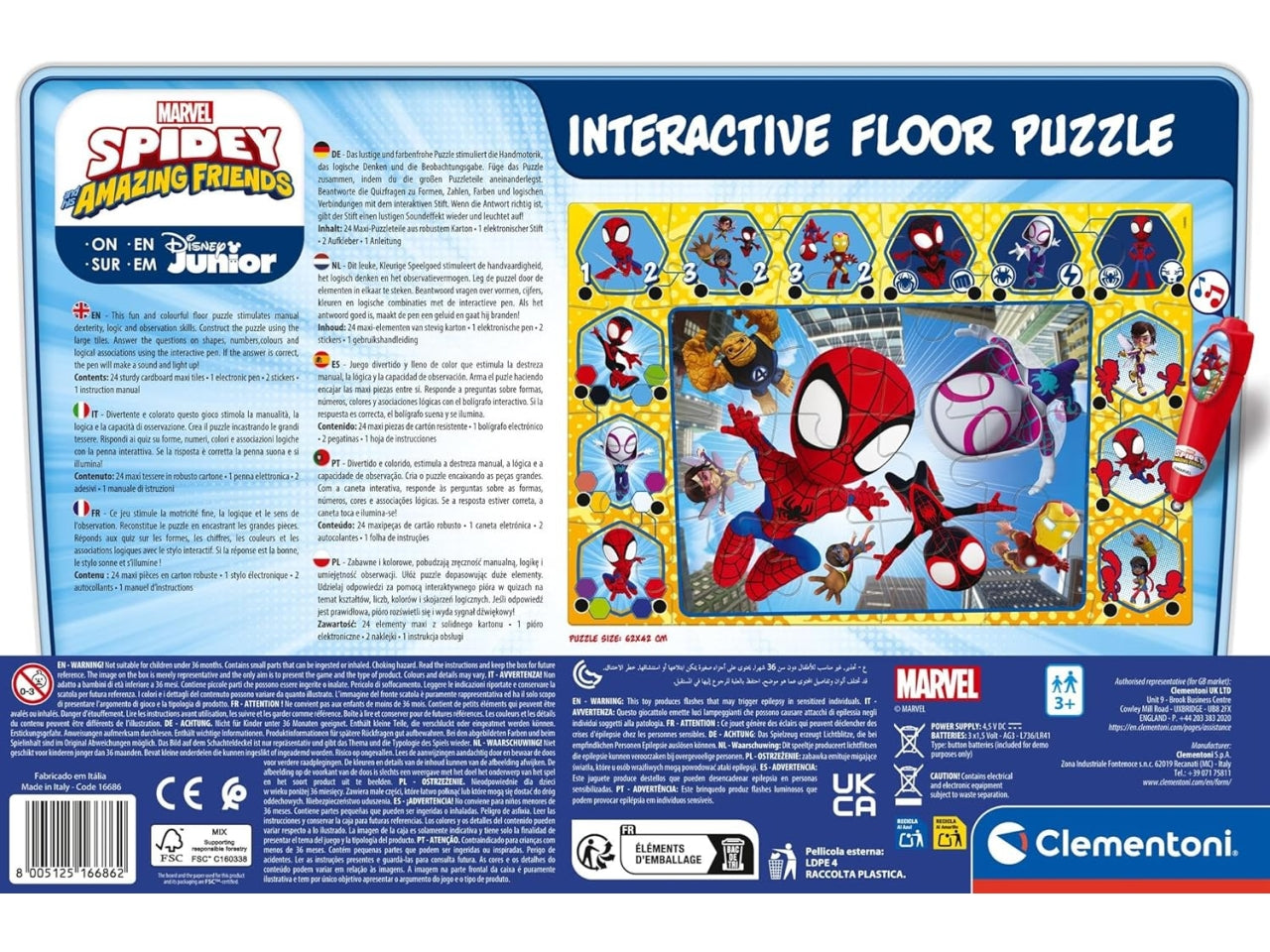 Clementoni interactive puzzle Spidey