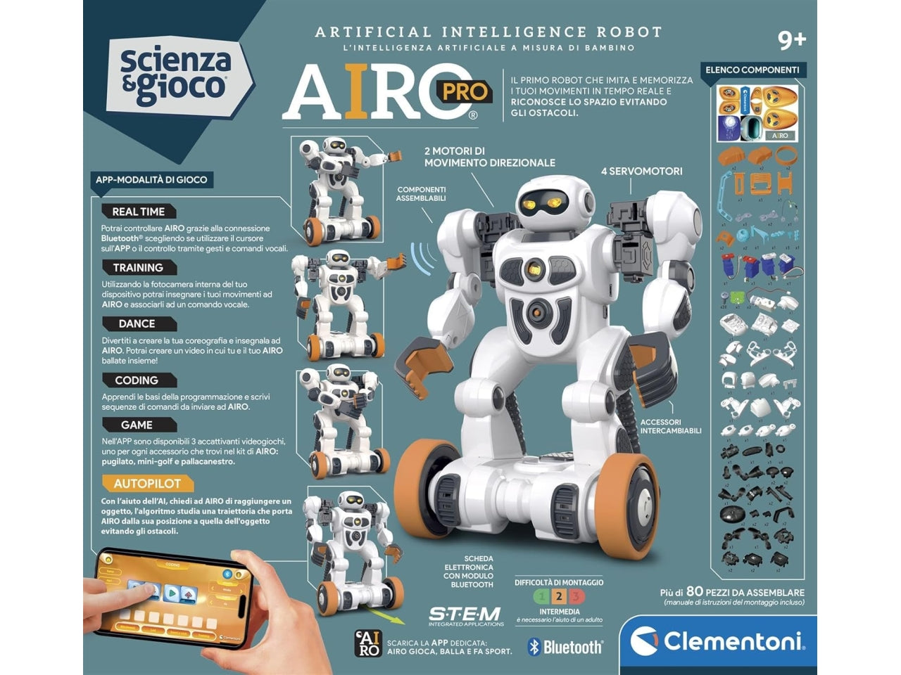 Clementoni robot Airo pro artificial intelligence