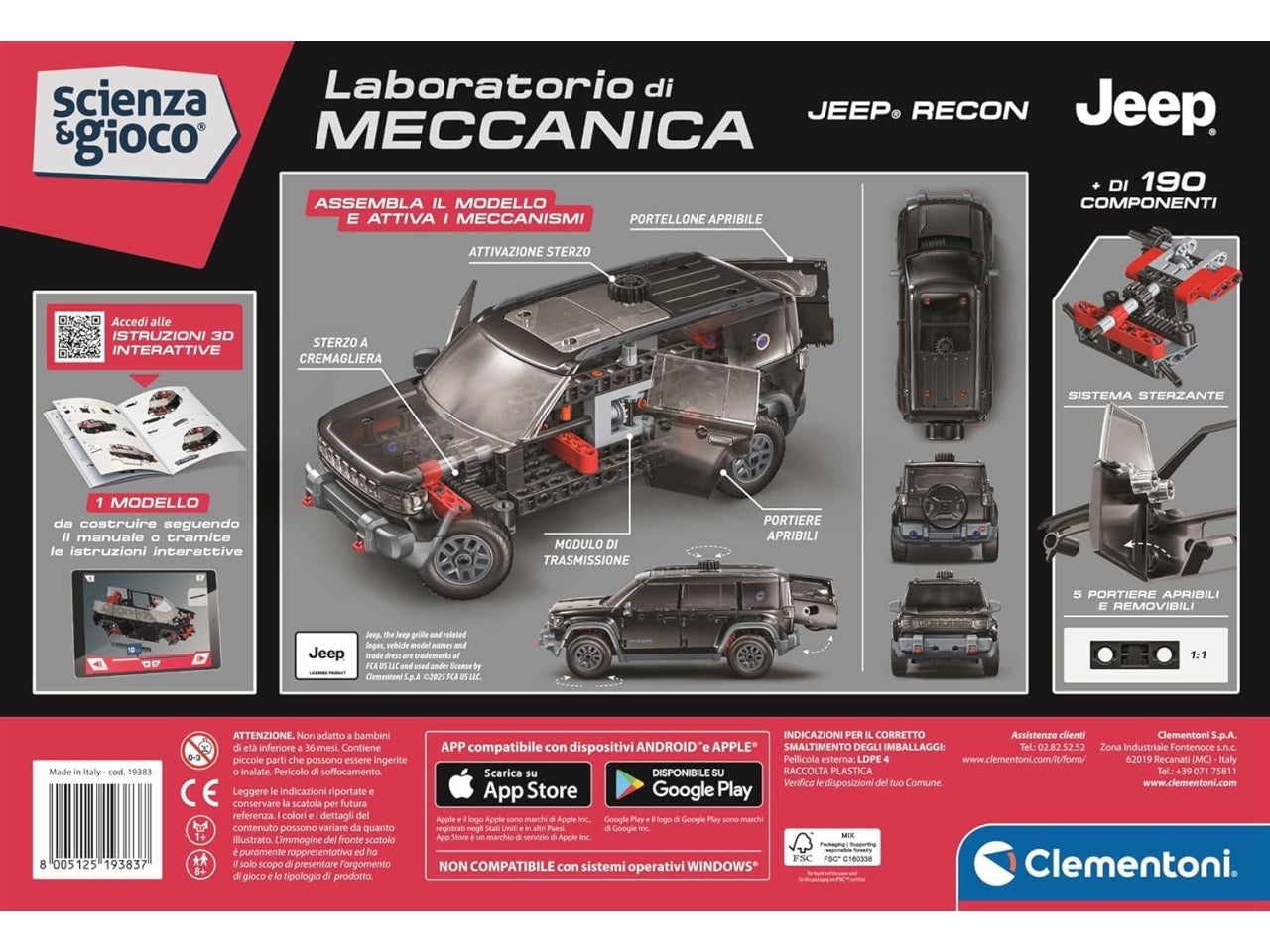 Clementoni Laboratorio meccanica Jeep Recon
