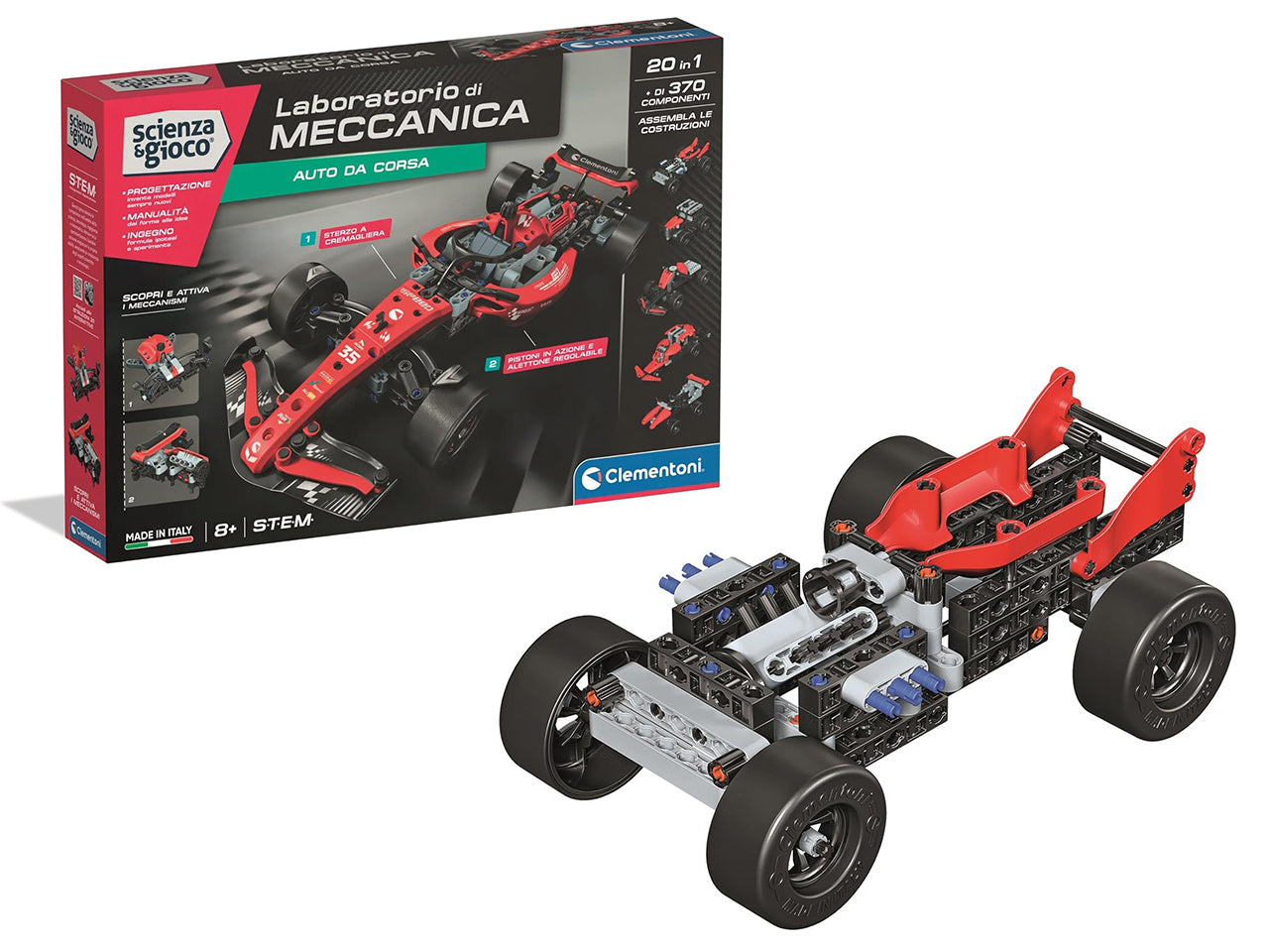 Clementoni laboratorio meccanica auto da corsa f1