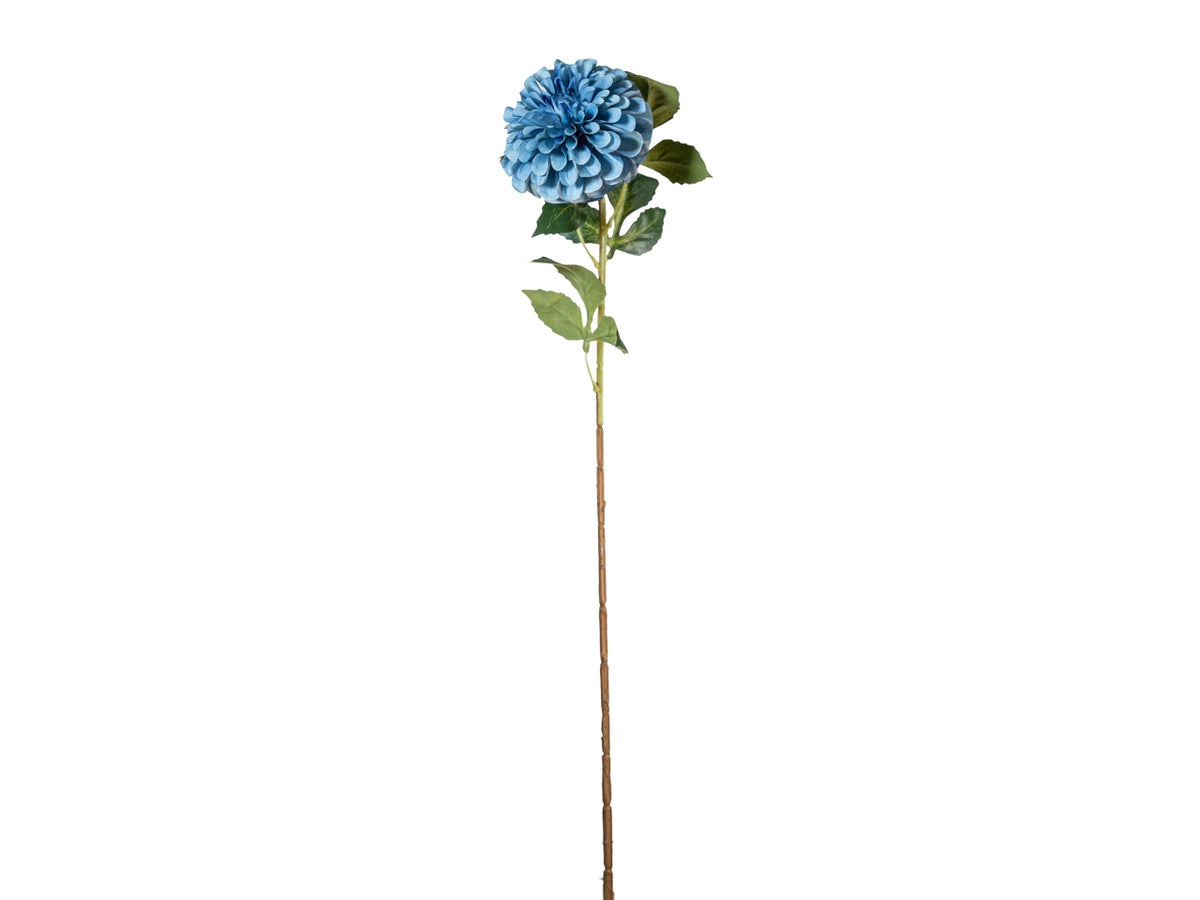 Ramo zinnia autunnale 70cm blu vintage