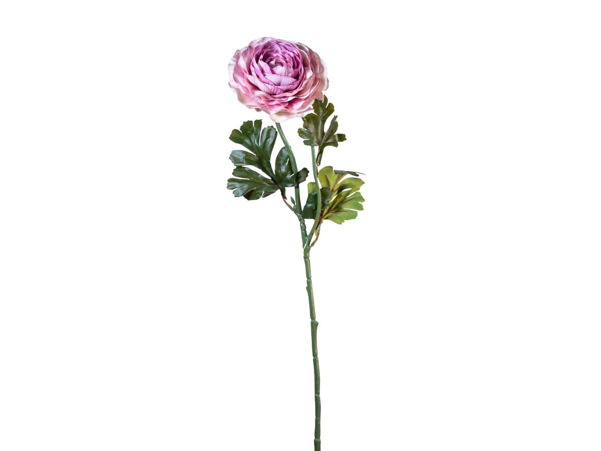 Ramo ranuncolo 60cm con bocciolo malva