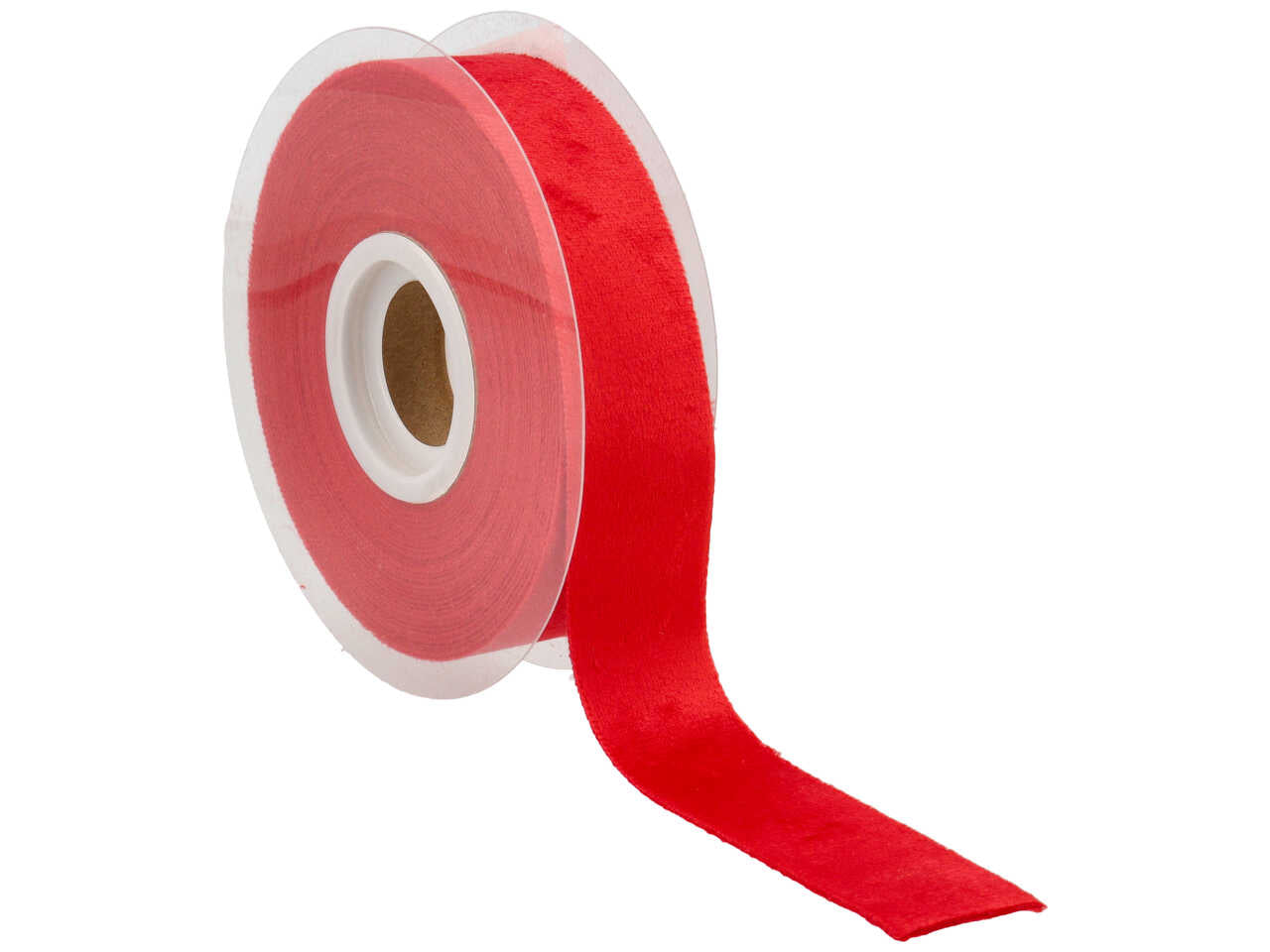 Nastro velluto doppio 25mmx7mt rosso