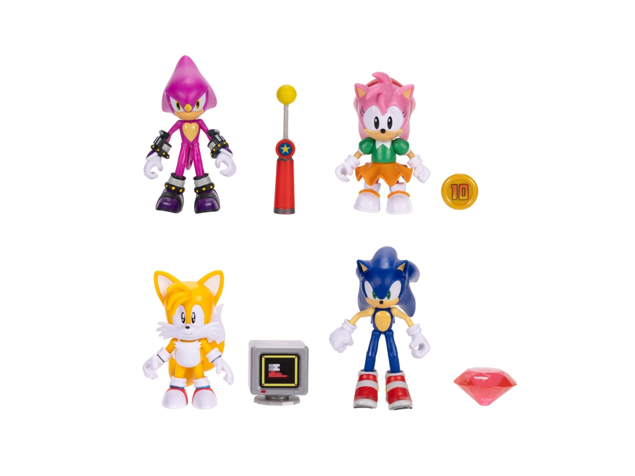 Sonic personaggio articolato 10cm con accessori wave 20
