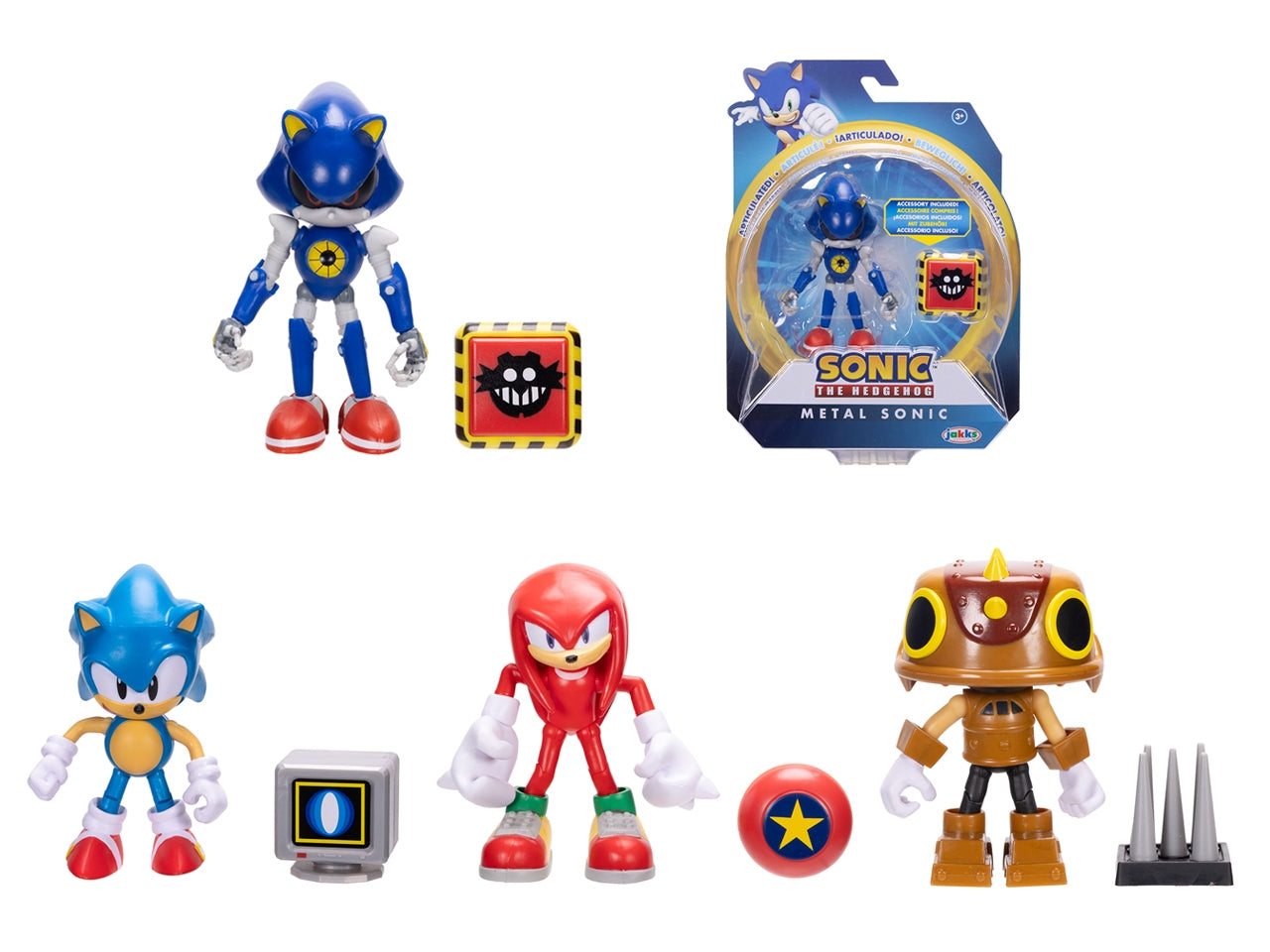 Sonic personaggio articolato 10cm con accessori wave 21