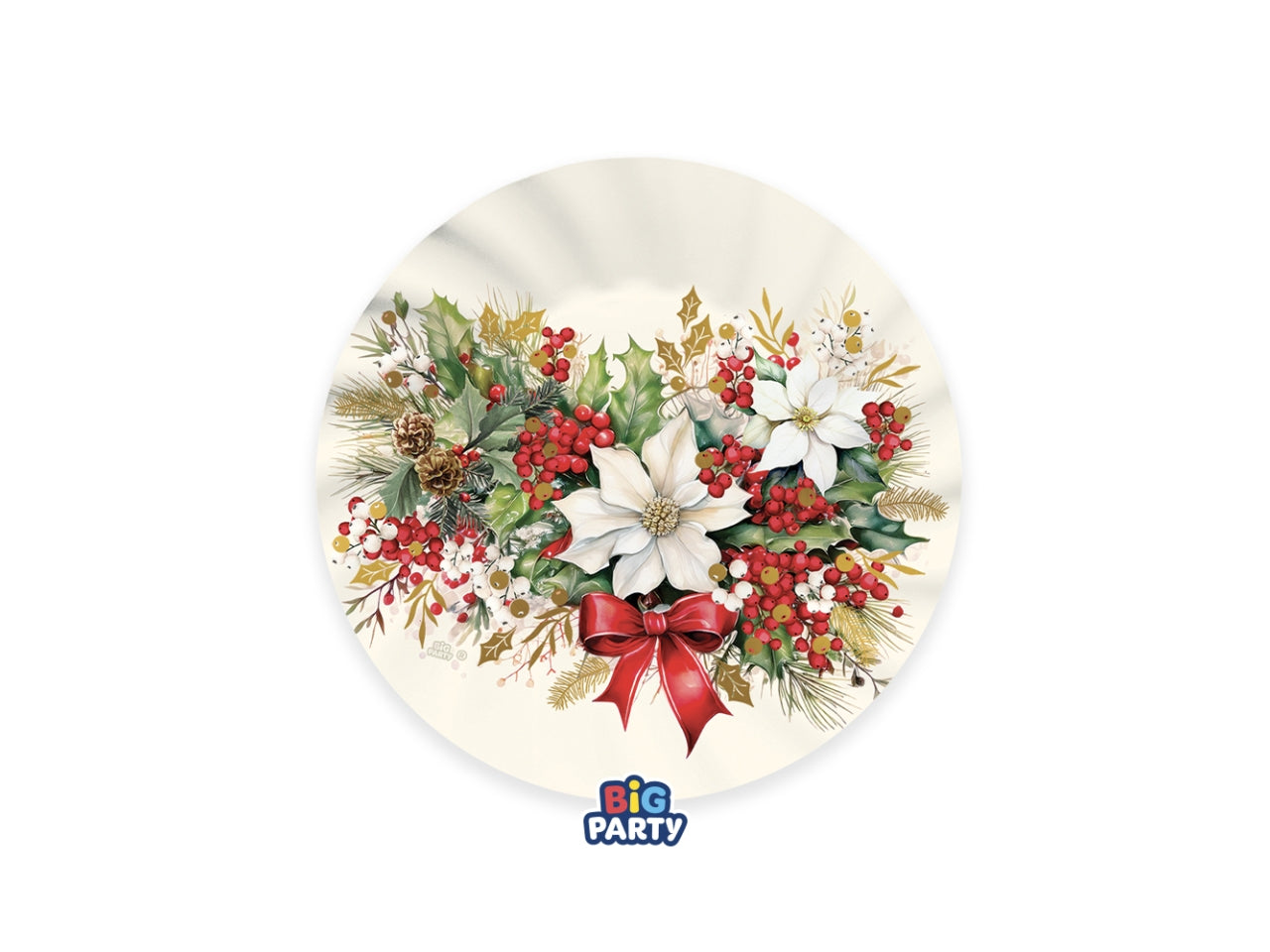 Vintage christmas piatti 20cm in confezione da 6 pezzi