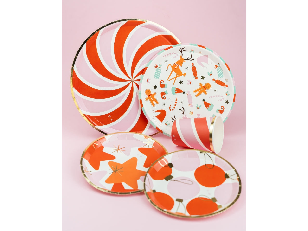 Christmas candy bicchieri 250cc in confezione da 6 pezzi