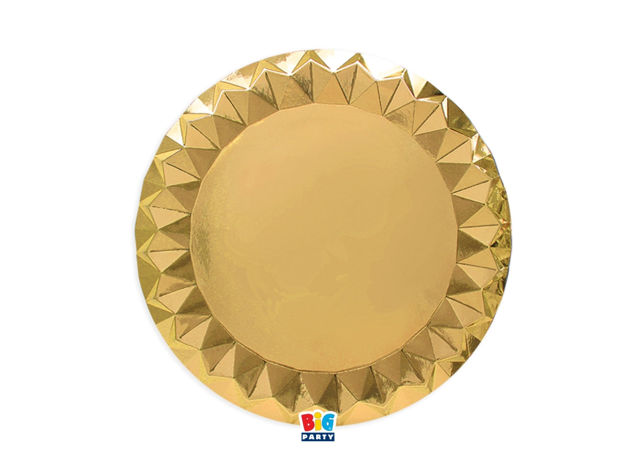 Diamant piatti 24cm in confezione da 6 pezzi oro metal