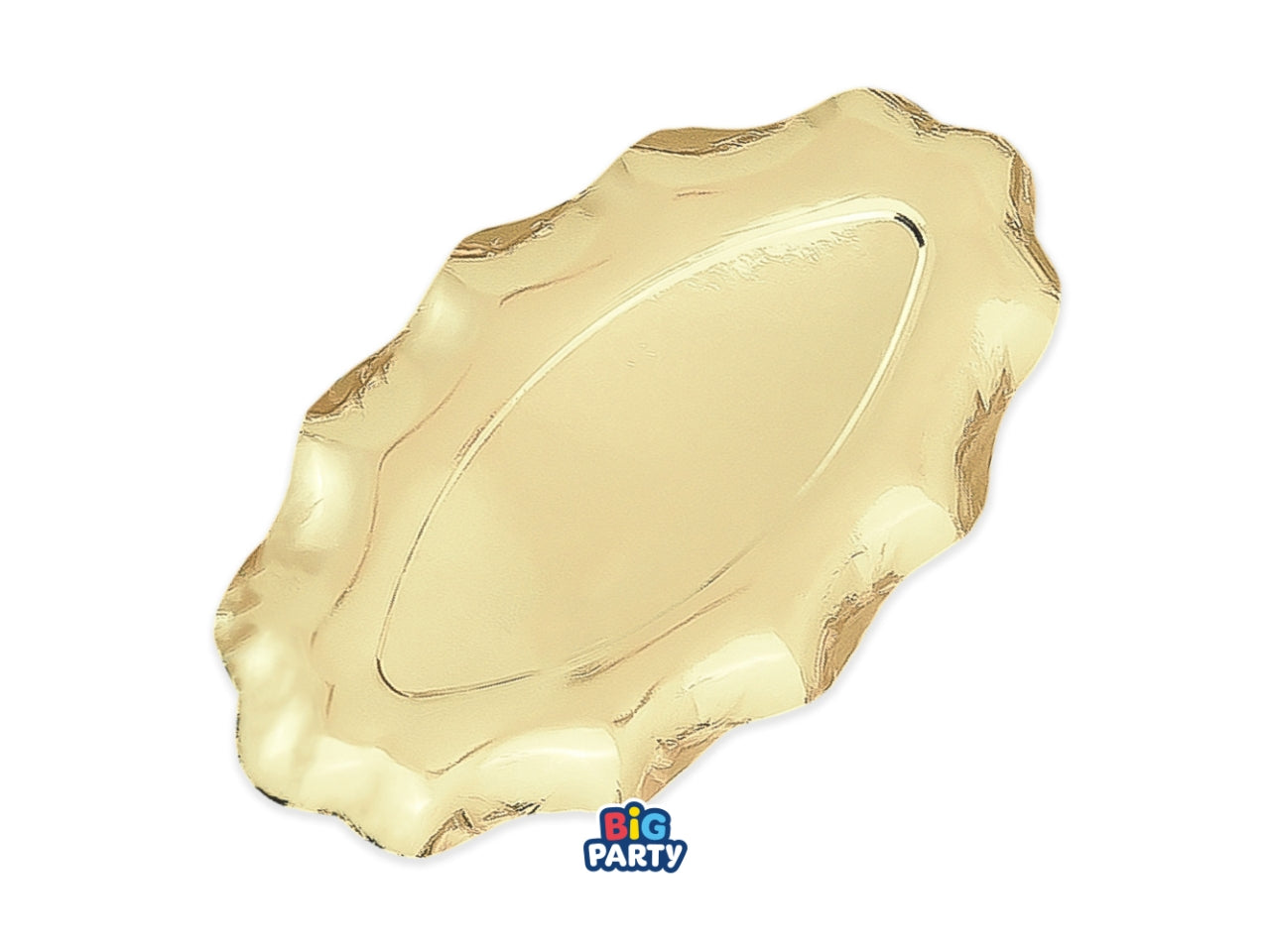 Wavy vassoio 36x20cm in confezione da 36x20cm in confezione da 2 pezzi oro metal