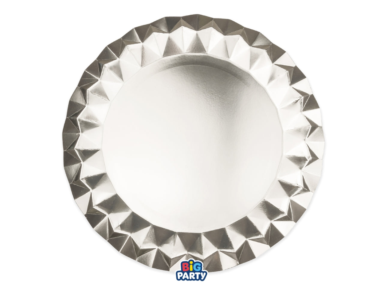 Diamant sottopiatti 32cm in confezione da 6 pezzi argento metal