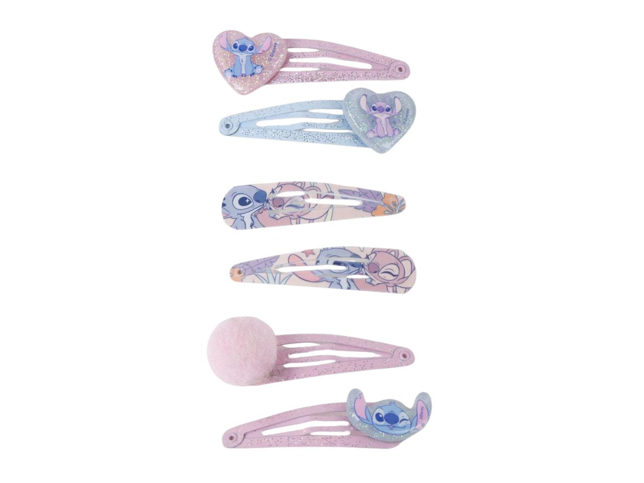 Stitch clips per capelli set da 6 clips