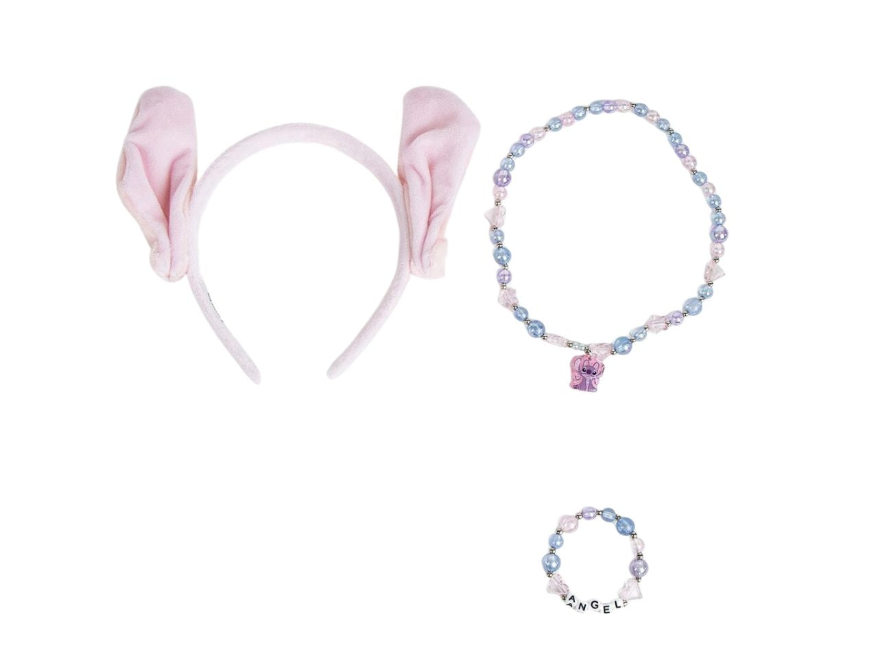 Stitch set bigiotteria frontino collana e bracciale