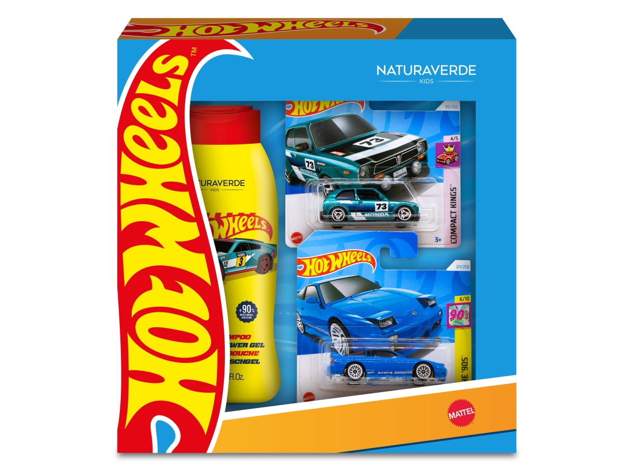 Hotwheels set regalo con doccia shampoo 250ml e 2 macchinine