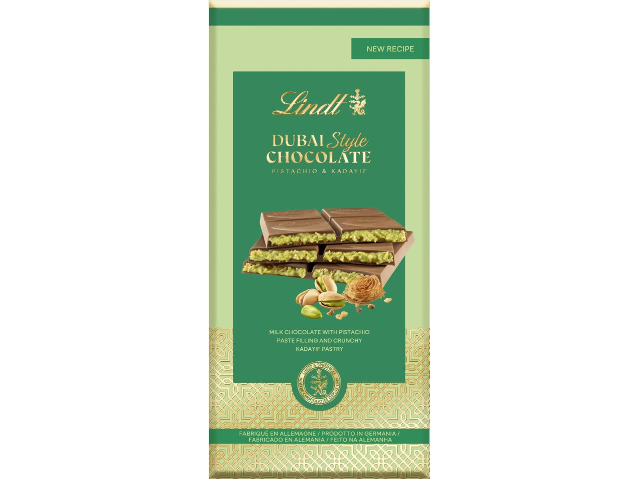 Lindt dubai style chocolate tavoletta al latte 150gr
