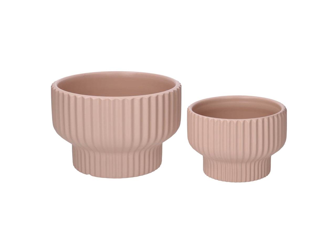 Portavaso ceramica 1-2 tondo d.19,6xh.13cm colori assortiti