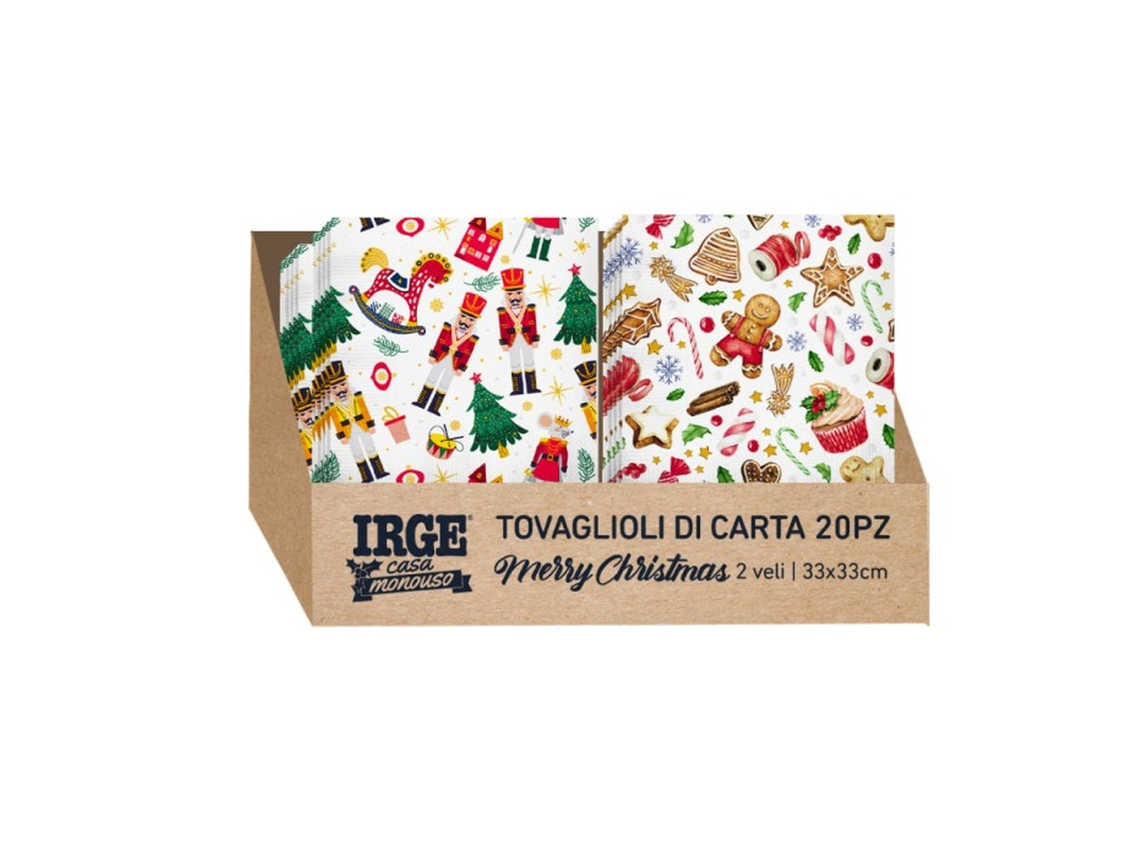 Tovaglioli di carta joyful 33x33cm in confezione da 20 pezzi