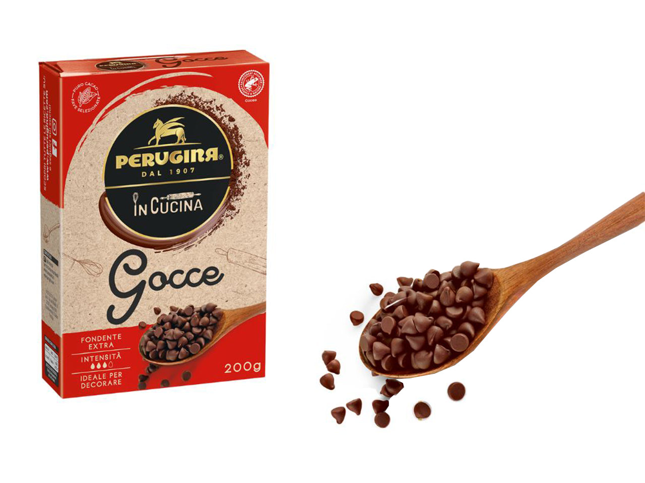 Perugina gocce di cioccolato fondente 200gr