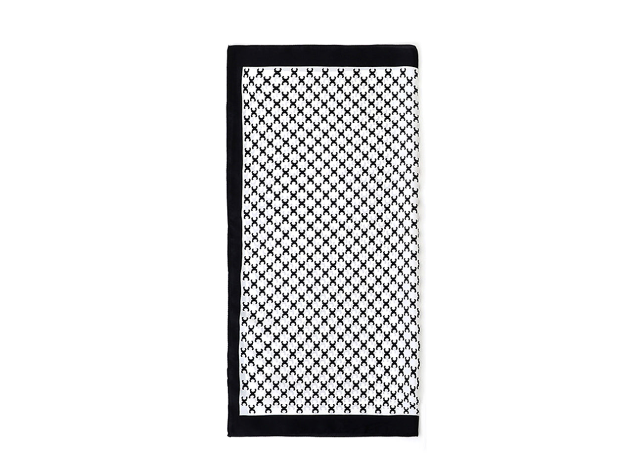 Lumberjack foulard 70x70cm in seta 100% a fantasia base bianca