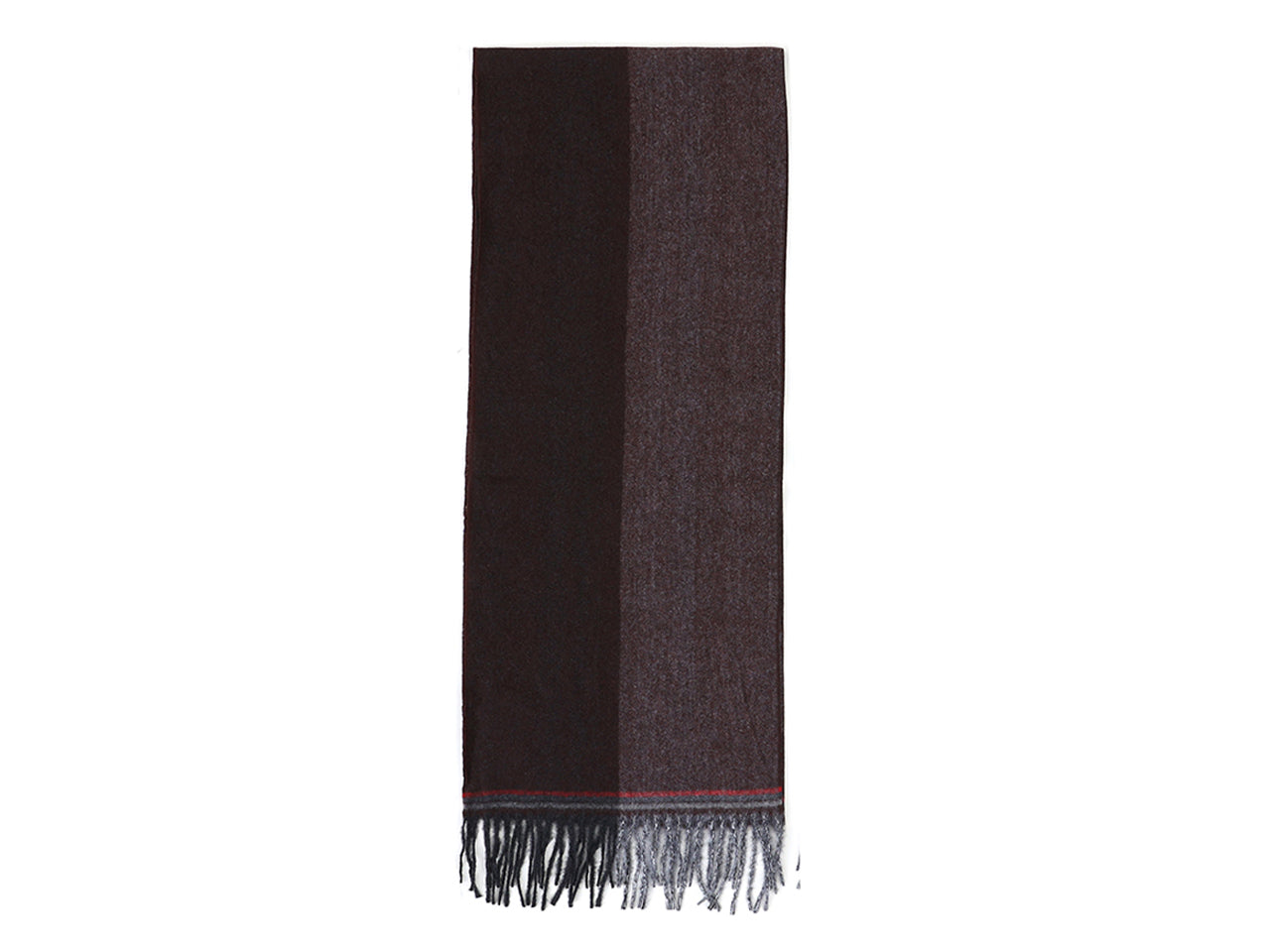 Lumberjack sciarpa 175x35cm 100%poliestere bicolor marrone