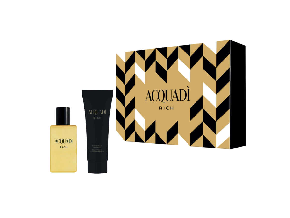 Acquadi' rich, scatola con edt 30ml e doccia shampoo 60ml