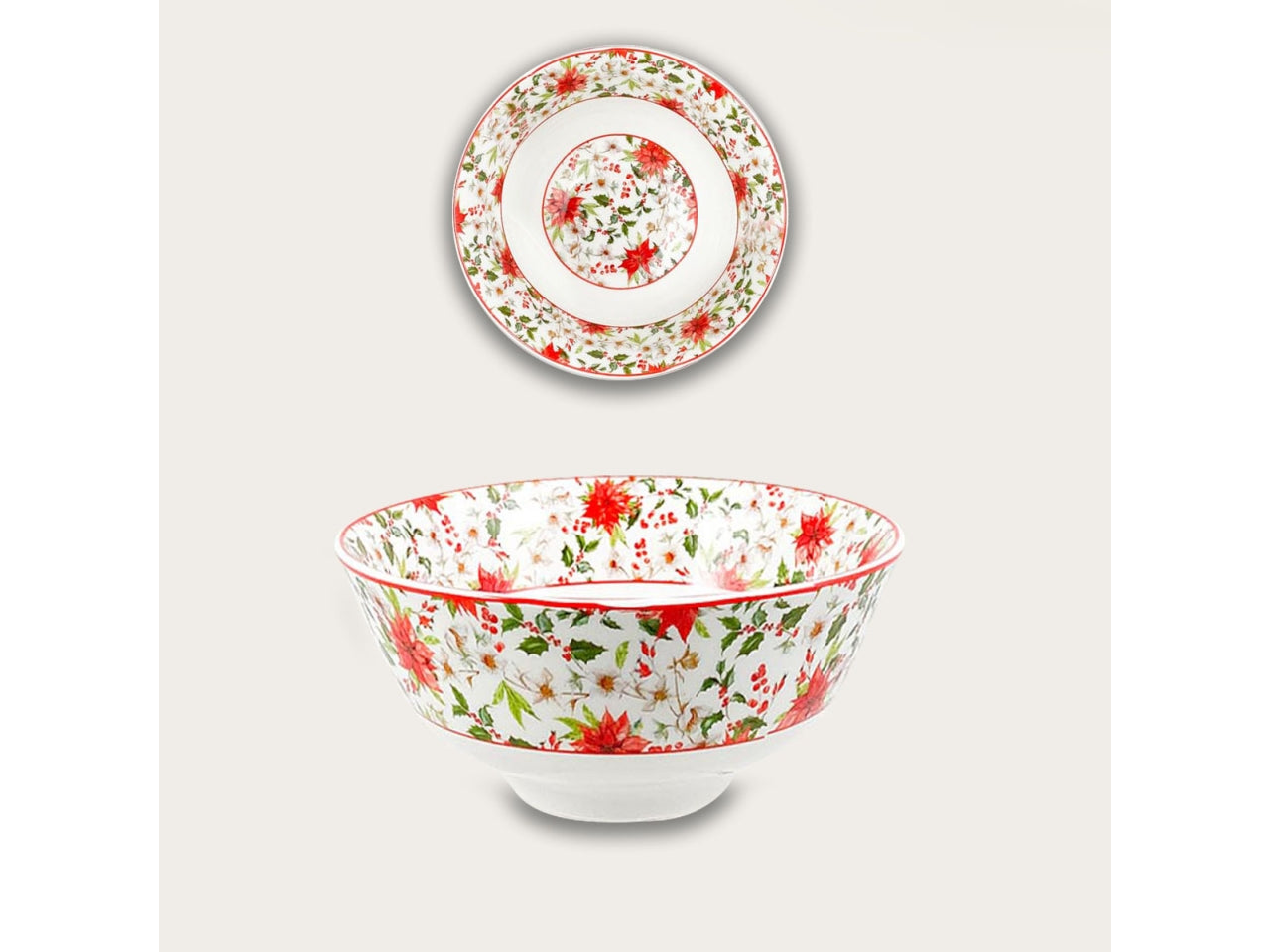 Ciotola in ceramica 12cm con vischio