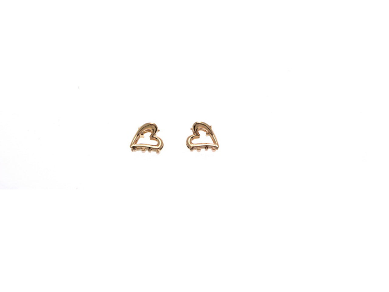 Pinza mini gold cuore set da 2 pinze