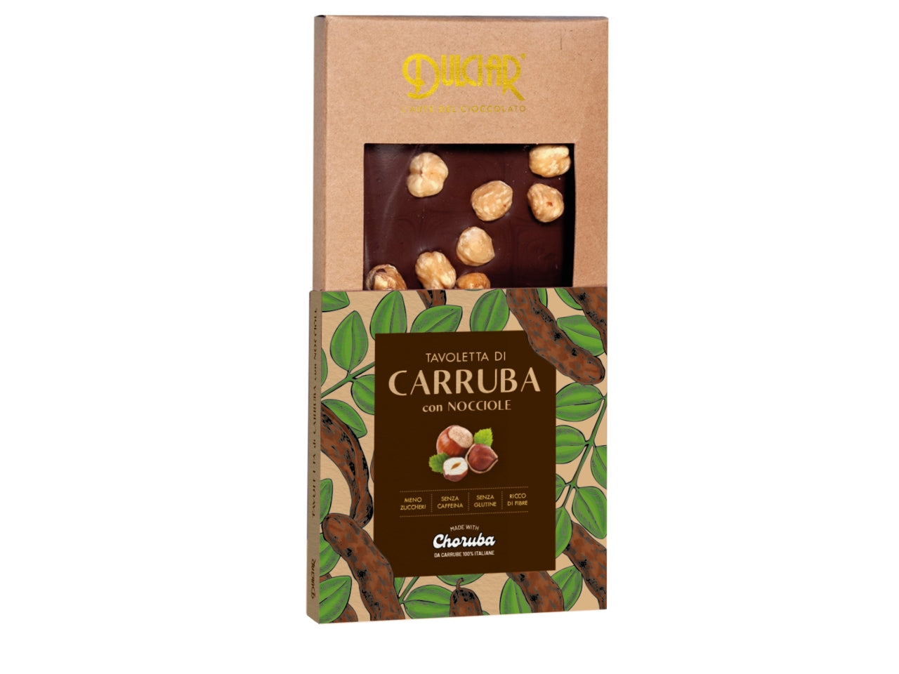 Tavoletta carruba con nocciole 100gr