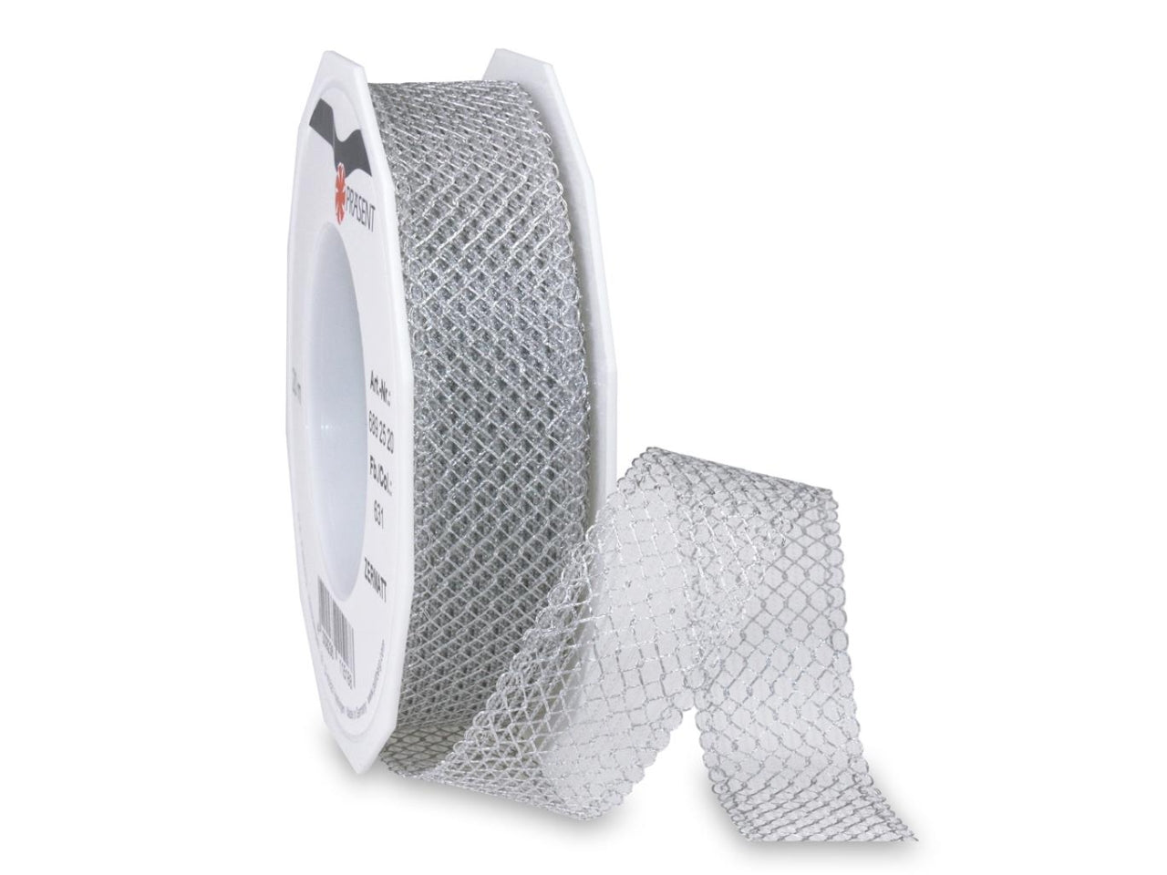 Nastro zermatt a rete 2,5cmx50mt argento
