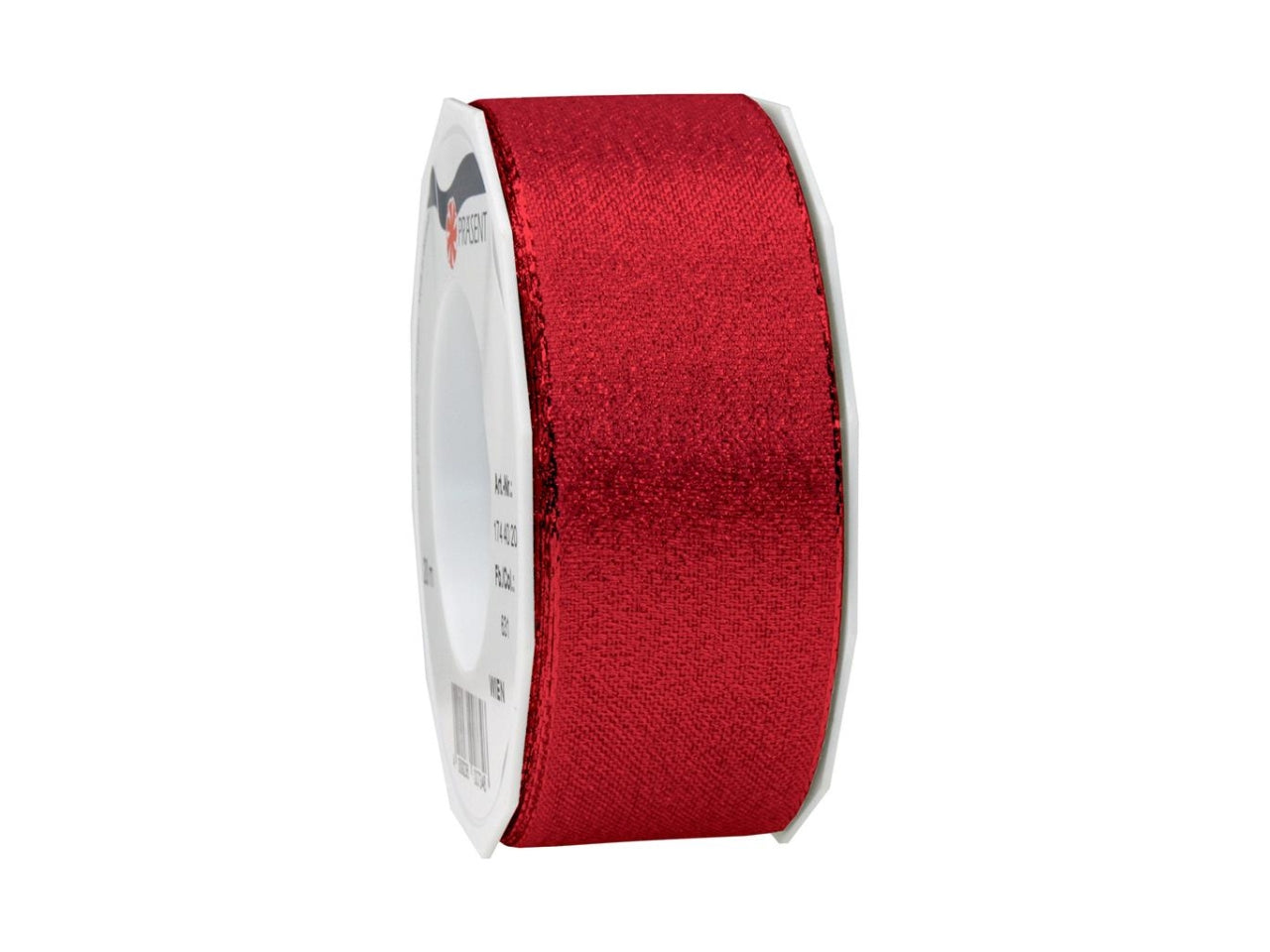 Nastro wien 4cm x20mt in tessuto metallizato rosso