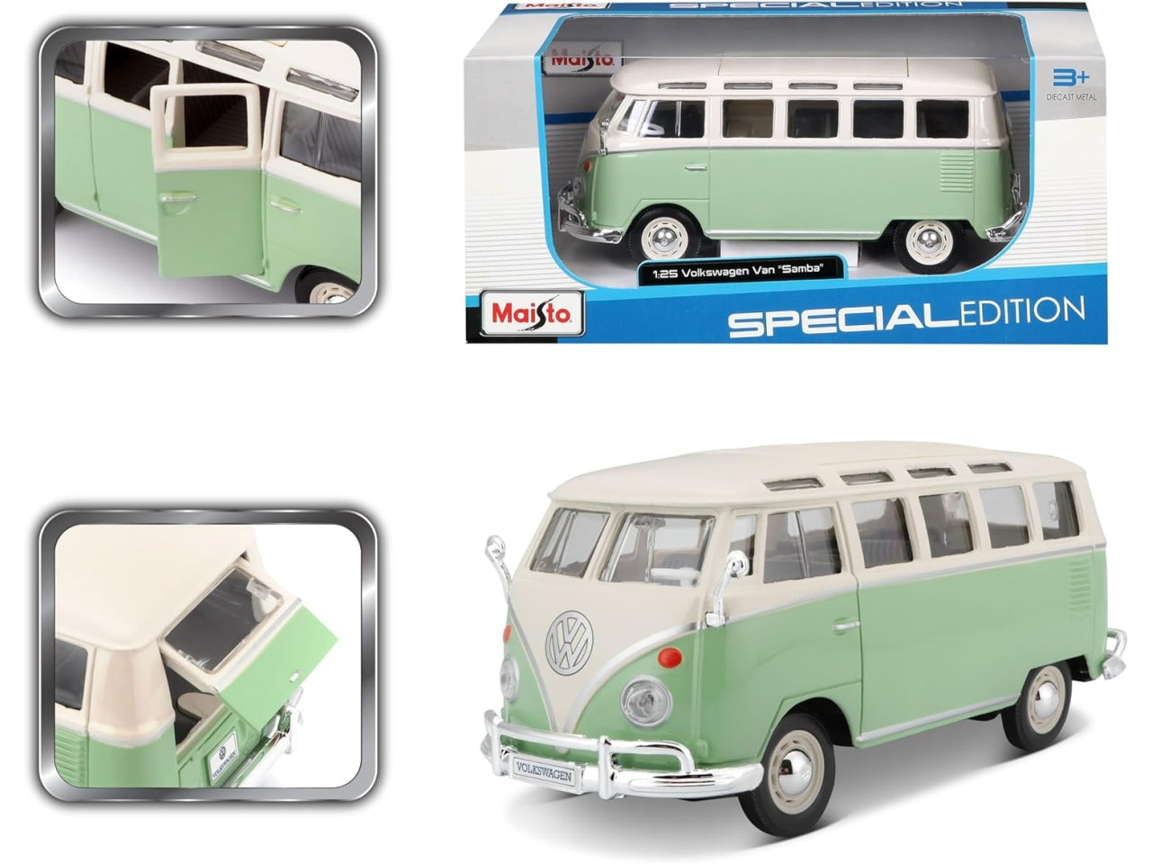 Auto Volkswagen Van Samba 1:25 $