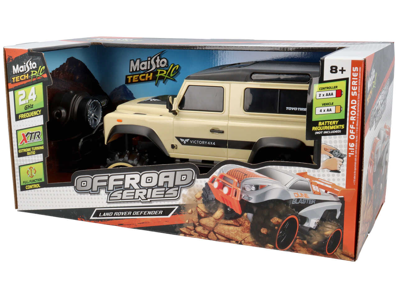 Auto Off-road radio comando 2.4ghz scala 1:16