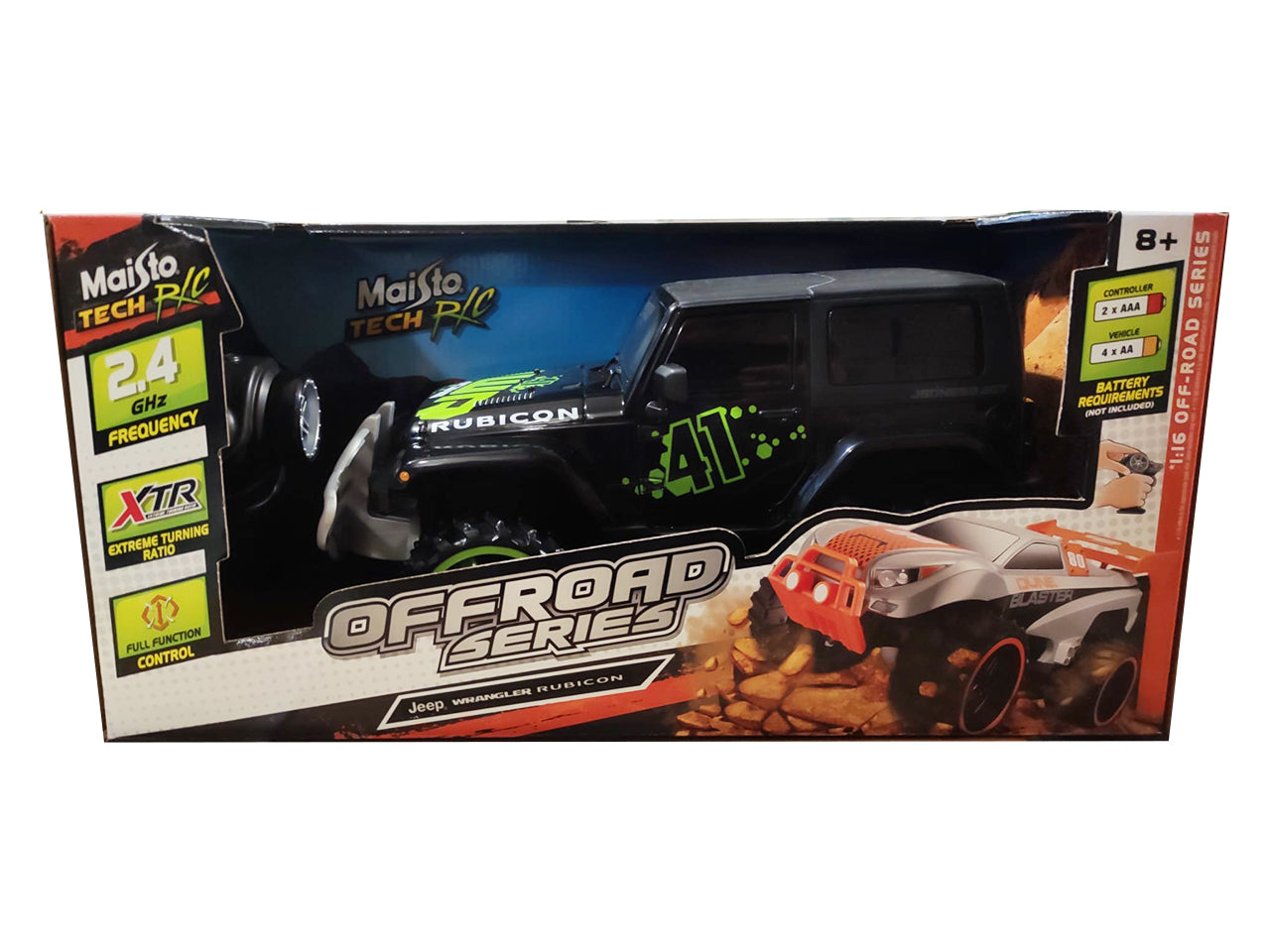 Auto Off-road radio comando 2.4ghz scala 1:16