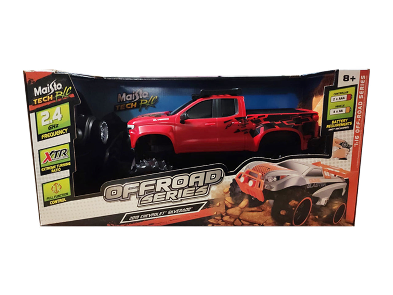 Auto Off-road radio comando 2.4ghz scala 1:16