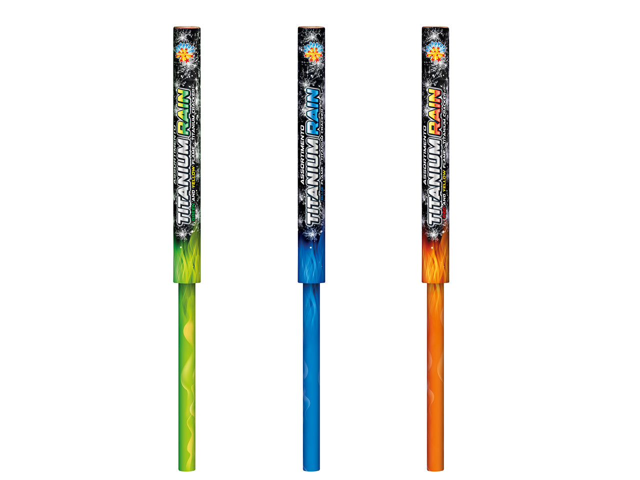 Bengala Titanium rain confezione da 3 pezzi
