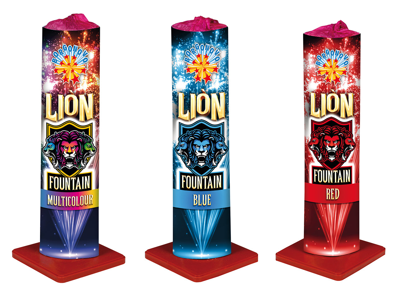 Fontana Lion confezione da 3 pezzi