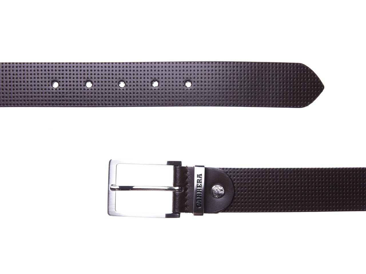 Carrera cintura 3,5cm in pelle marrone tg.M